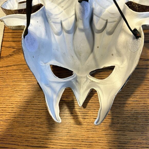 Gold Horns Devil Demon w/ Mystical Venetian Costume Party Cosplay Part Mask READ - Picture 5 of 15